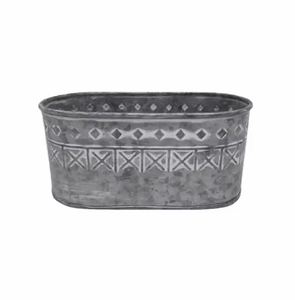 High Quality Iron Galvanized Eco-Friendly Durable Oval <b>Planter</b> Pots <b>Gardening</b> Indoor Outdoor <b>Wall</b> Floor Home Decor Handmade - Product Image 1