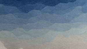 Alfombra de Lana Anudada a Mano con Degradado Azul Abstracto, Alfombra Ovalada Moderna, Alfombra Artística Contemporánea para Decoración de Sala de Estar y Dormitorio - Product Image 6