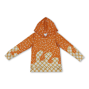 Sudadera con capucha de manga larga para niños, con estampado de chispas de helado de colores, OEM/ODM/RTS, ropa para niños, ropa para niños pequeños. - Product Image 6