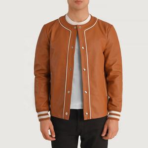 OVO Stanford University Varsity Jacket Manches longues Poignets côtelés Letterman College Jacket 100% Cotton Canvas Winter Front Design - Product Image 3