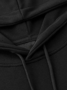 เสื้อมีฮู้ดผ้าฟลีซแบบสวมหัวผ้าธรรมดาเสื้อมีฮู้ดผ้าฟลีซแบบสวมหัวพิมพ์โลโก้แบบกำหนดเองน้ำหนักเบาผ้าคอตตอนผสม - Product Image 3