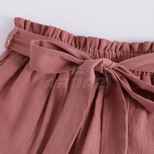 กางเกงขาสั้นผ้าฝ้ายธรรมดาสำหรับผู้หญิงพร้อมผ้านุ่มใส่ได้ง่ายเหมาะกับสภาพอากาศที่อบอุ่นกางเกงขาสั้นสำหรับผู้หญิงในชีวิตประจำวันด้วยผ้าระบายอากาศได้ดี - Product Image 3