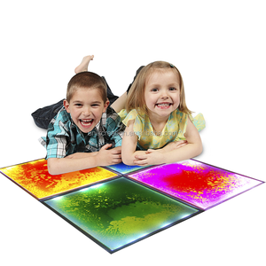 Piastrelle Liquide in Gel Movibile per Pavimenti Sensoriali per Asili Nido in PVC Atossico, Reattive ai Raggi UV, Giocattolo Sensoriale per Bambini - Product Image 1