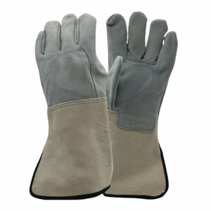 Welding <b>Gloves</b> Leather Safe and Puncture-Proof Fire Resistant and High Temperature Resistant <b>Oven</b> <b>Glove</b> - Product Image 1