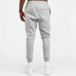 Custom Logo <b>Men's</b> Heather Grey Tapered Fit French Terry Sweatpants Comfy Plain Jogger Embroidered Technics <b>Elastic</b> <b>Waist</b> <b>Casual</b> - Product Image 2