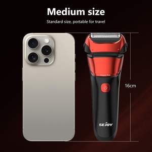 Afeitadora Eléctrica USB para Hombre, Afeitadora Rotativa Húmeda/Seca con 3 Cuchillas, Motor de Velocidad, Resistente al Agua IPX7, con Pantalla Digital de Potencia - Product Image 5