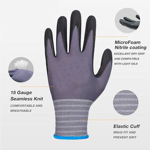 Guantes de trabajo para hombre, ideales para trabajos en obra, manipulación de equipos, herramientas y materiales, con un fuerte agarre, comodidad y protección. - Product Image 2
