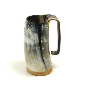 Nique-taza tallada de cuerno de búfalo para beber, jarra de cuerno de búfalo de cerveza con artesanía natural al mejor precio - Product Image 1