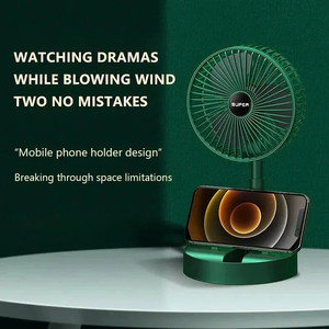 Ventilador de Escritorio Portátil USB Plegable y Ajustable, Mini Ventilador de Mano con Bajo Nivel de Ruido, Recargable para el Hogar y el Automóvil - Product Image 2