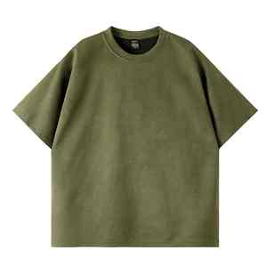 T-shirt pour homme personnalisé, chemise vintage surdimensionnée, respirante, couleurs unies, logo personnalisé imprimé, t-shirt vierge pour homme - Product Image 6