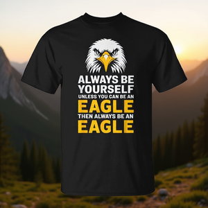 Eagle Lover Be Yourself or Be an Eagle - Camiseta promocional motivacional - Product Image 3