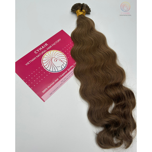 Las mejores extensiones de cabello de punta plana de doble dibujo al por mayor, extensiones de cabello ondulado de real Vietnam, cabello humano - Product Image 5