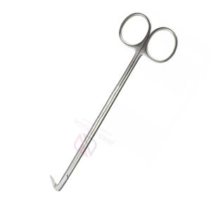 Ciseaux chirurgicaux angulaires DeBakey en acier inoxydable de haute qualité, 120 mm, avec lame de 10 mm pour la chirurgie vasculaire - Product Image 4