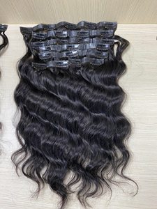 Nouveau clip sans couture brut dans l'extension de cheveux 100 cheveux humains brut cambodgien Double dessiné Invisible sans couture Clip Ins Extension - Product Image 3