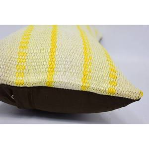 Wool Ikat Patchwork <b>Pillow</b> 12x24 Yellow Vintage Pattern Woven Accent <b>Pillow</b> for Living Room Bedding Portable <b>Christmas</b> Decor - Product Image 5