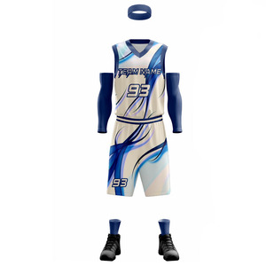 Uniformes de basket-ball pour jeunes hommes grande taille 100% polyester vente en gros uniformes de sublimation - Product Image 2