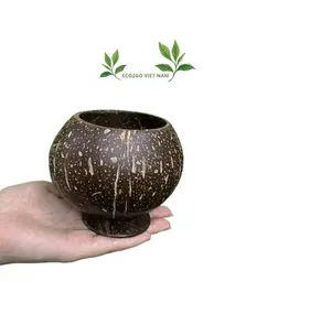 Wholesale Bulk Durable and Natural Coconut Shell Cup With High Quality Free sample from Eco2go Vietnam