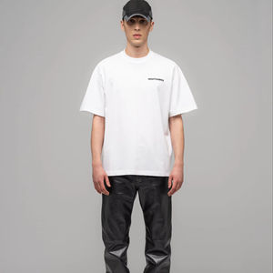 Échantillon gratuit de t-shirts décontractés à col en O pour hommes, mode personnalisée 100% coton, vêtements de rue surdimensionnés en vente - Product Image 4