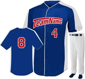 Conjunto de Jersey y pantalón para hombre, uniforme de softbol 2025, camiseta, conjuntos de uniforme de softbol para jóvenes, uniformes de softbol para adultos a rayas - Product Image 1