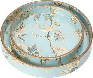 Latest Design Wood <b>Enamel</b> Printed Tray Oval Shape Home Kitchen Serving Tray MDF Printed Wooden Tray for Sale at Best Price &Bulk - Product Image 5