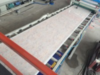 Feuille de marbre PVC Décoration artificielle Panneau UV Modèle de surface solide Panneau mural Machine d'extrudeuse de plastique