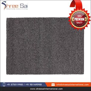 พรมปูพื้นลายแอนทราไซต์ขนาด80x250ซม. ทอมือขนสัตว์และผ้าฝ้ายสำหรับตกแต่งบ้านและพื้น - Product Image 4