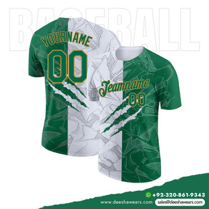 Camiseta de Béisbol con Cuello Redondo, Uniforme Deportivo Personalizado para Equipos, Secado Rápido, Absorbe la Humedad, Transpirable, Antibacteriana, de Poliéster - Product Image 3