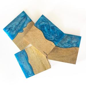 Artesanías de Madera con Resina, Utensilios de Cocina, Posavasos, Alfombrillas y Protectores para Té, Café y Leche, Diseño Antideslizante - Product Image 6