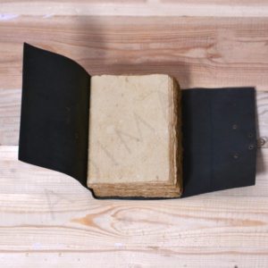 พรีเมี่ยมหนังสีดําวารสาร C-lock ทําด้วยมือ Deckle ขอบกระดาษ Bound วารสารวาดวารสารการเดินทางนมสําหรับ Bast ของขวัญ - Product Image 6