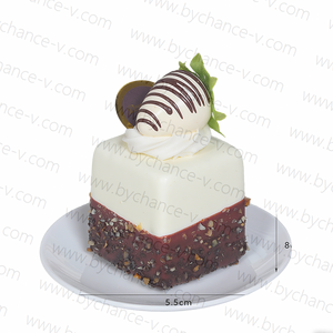 Modelo de Pastel de Mousse de Chocolate Falso para Fotografía de Alimentos, Video, Decoración de Mesa de Alta Gama - Product Image 5