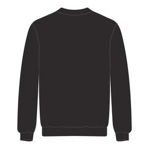 Jack y Jill of America Sudadera negra de cuello redondo Bordado de chenilla azul Ropa de organizaciones cívicas y profesionales negras - Product Image 3