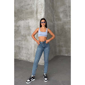 <span class=keywords><strong>Jeans</strong></span> in denim Lycra Click 7036 - Blu chiaro e Tintli - Product Image 1