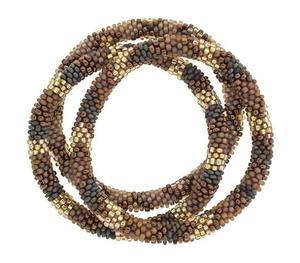 Bandas enrollables de moda hechas a mano al por mayor: Pulseras de cuentas de cristal de ganchillo checas hechas en Nepal a un precio de mercado justo. POR HF CRAFTS - Product Image 5