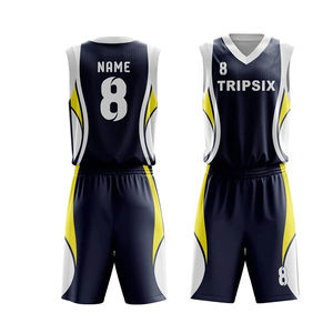 Conjunto completo de uniformes de baloncesto estampados transpirables personalizables con diseño de su propia opción de Jersey - Product Image 1