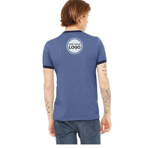 Ringer para hombre de manga corta de cuello redondo Ringer camiseta - Product Image 1