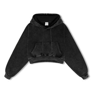 เสื้อครอปไซส์ใหญ่พิเศษสำหรับผู้หญิงเสื้อครอปแบบสวมหัวเสื้อครอปแบบถักยาวเสื้อครอปไซส์ใหญ่พิเศษออกแบบได้ตามต้องการ - Product Image 1