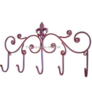 Cintres muraux finis rouges de forme unique en métal de fer vente chaude la plus haute qualité faite à la main la plus exigeante - Product Image 1