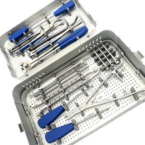 Kit d'instruments de plaque en acier inoxydable de haute qualité pour la chirurgie de la colonne vertébrale et des membres inférieurs Kit orthopédique manuel allemand - Product Image 2