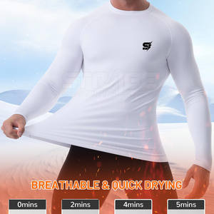 Pakistan Made High Quality <b>Men</b> <b>Compression</b> <b>Shirts</b> Spandex/Polyester Eco-Friendly Quick Dry Wholesale Cheap Price - Product Image 5