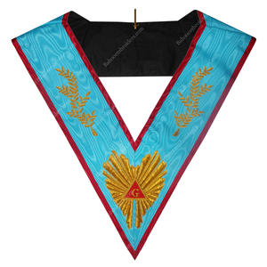 Collier de Maître Maçonnique AASR de Loge Bleue - Broderie Maçonnique BAHOO - Logo et Design Personnalisés - Product Image 2