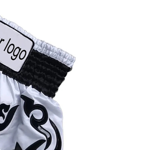 Venta al por mayor uso al aire libre hombres Muay Thai pantalones cortos de gran tamaño de peso ligero hombres Muay Thai pantalones cortos precio barato OEM personalización 2025 - Product Image 3