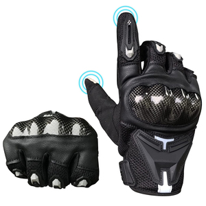 Guantes de Motociclismo Impermeables de Cuero Vacuno de Primera Calidad para Protección de Manos, Dedos Completos, para Unisex - Product Image 1