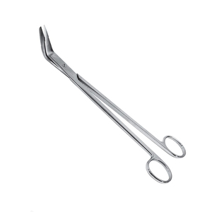 Ciseaux médicaux coudés de haute qualité de 7 pouces en acier inoxydable Lame tranchante pour une utilisation chirurgicale en salle d'opération OEM personnalisable - Product Image 1