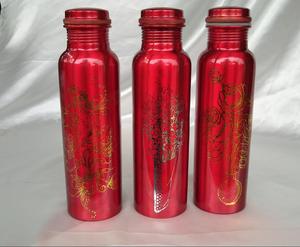 Premium New Elegant Hammered Design <b>Copper</b> <b>Water</b> <b>Bottle</b> Ayurveda 1000ml <b>Bottle</b> in Pure <b>Copper</b> Customized <b>Water</b> <b>Bottles</b> for Sale - Product Image 5