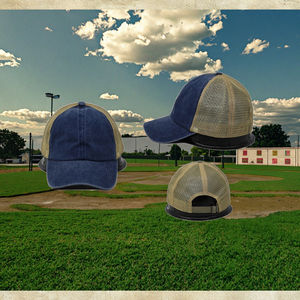 Adjustable Cotton Dad Hat Wholesale Vintage Unstructured Sports Baseball Cap with Soft Closure Distressed Design for <b>Babies</b> - Product Image 2