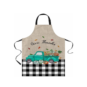 Fourniture en vrac 100% coton Design de luxe unisexe Tablier de cuisine imprimé personnalisé Fournisseur indien - Product Image 4