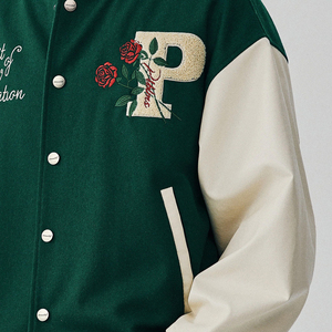 Vente en gros Varsity Vestes Letterman Broderie Écusson Logo Personnalisé Impression Manches Longues Collège Jeunesse Veste Pour Hommes - Product Image 6