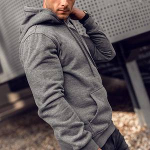Sudaderas con capucha básicas ajustadas para hombre, Sudadera ligera de manga larga con bolsillo Kanga - Product Image 6
