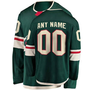Impresión de transferencia de calor personalizada Logotipo de color personalizado 100% Poliéster Alta calidad Edmonton Hockey Jersey Hombres Mujeres Hockey sobre hielo - Product Image 1