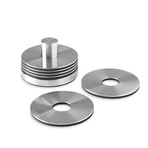 Antique Galvanized Tin Coasters <b>Set</b> of 6 - Product Image 5